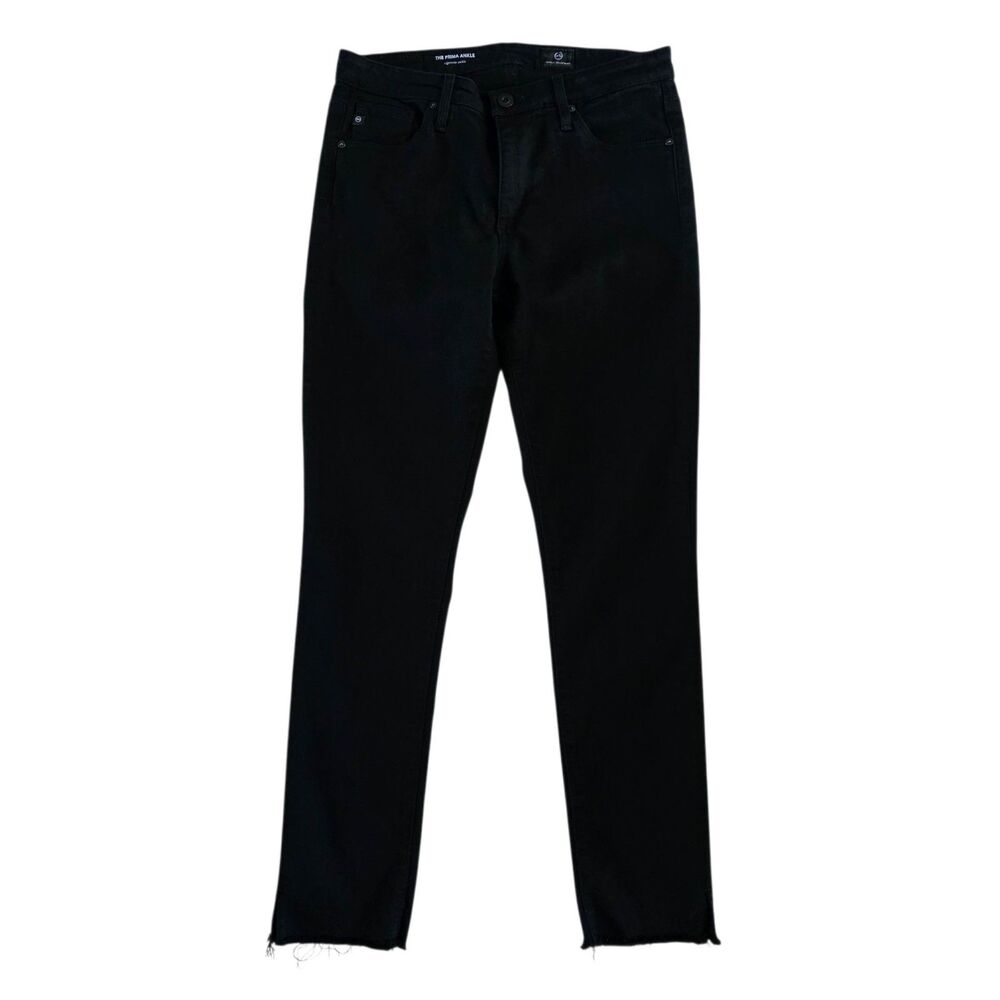 AG Adriano Goldschmied Women’s 26R The Prima Ankle Cigarette Ankle Black Jeans